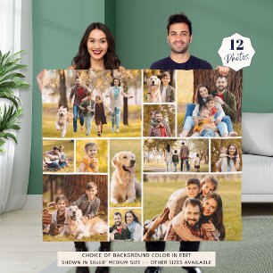 Cobertor De Velo Simples de Colagem de Fotos 12 Única