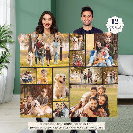 Cobertor De Velo Simples de Colagem de Fotos 12 Única