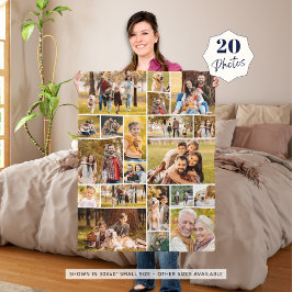 Cobertor De Velo Simples de Colagem de Fotos 20 Única