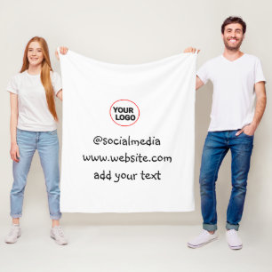 Cobertor De Velo simples e minimamente personalizado adicione o end
