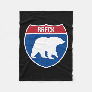 Cobertor De Velo Sinal da Rodovia Interestadual Breck Colorado Bear