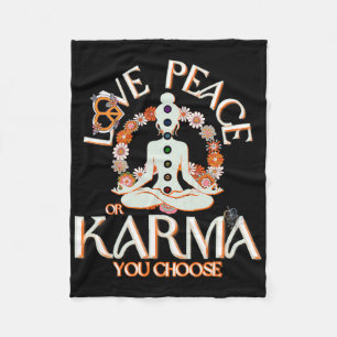 Cobertor De Velo Sinal de Amor Paz Karma Feminino Divino Yang Yoga