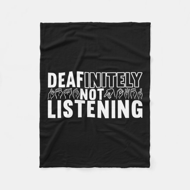 Cobertor De Velo Sinal de linguagem Deficiente 9 (Frente)