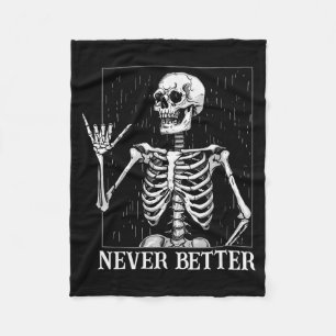 Cobertor De Velo Sinal de Mão Shaka de Halloween Nunca Melhor Esque
