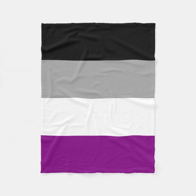 Cobertor De Velo Sinalizador de Orgulho Asexual (Frente)