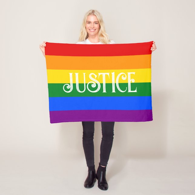 Cobertor De Velo Sinalizador do Orgulho Arco-Íris / JUSTICE (In Situ)