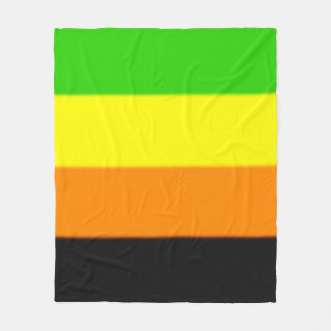 Cobertor De Velo Sinalizador do Orgulho Aromântico de Queda (Frente)