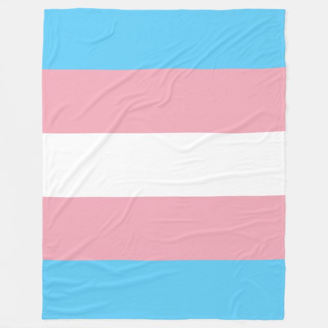 Cobertor De Velo Sinalizador do Orgulho Transgênero (Frente)