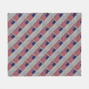 Cobertor De Velo Sinalizador dos EUA em Impressão de Decor de Estil