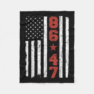 Cobertor De Velo Sinalizador retroativo Dos Eua 86 47 Anti Trump