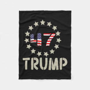 Cobertor De Velo Sinalizador Trump 2024 (em Byck) Pegue o América C