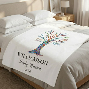 Cobertor De Velo Sindicato Personalizado da Família Fleece Blanket