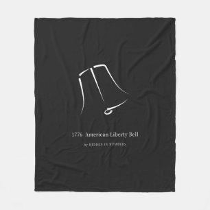 Cobertor De Velo Sino de Liberdade Americano Minimalista de 1776 