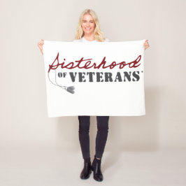 Cobertor De Velo Sisters of Veterans Military Pride Design