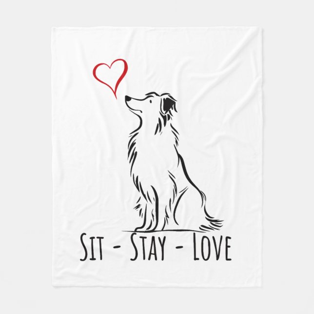 Cobertor De Velo Sit-Be-Love Border Collie (Frente)