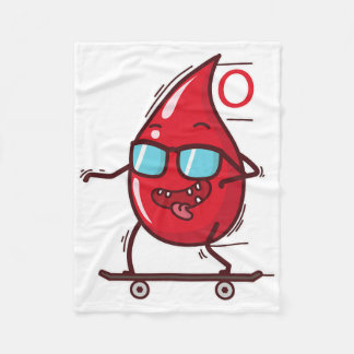 Cobertor De Velo Skateboarding Blood Type 0