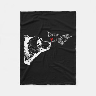 Cobertor De Velo Skeleton Boop Bear Dia de as Bruxas engraçado Meni