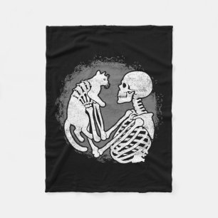 Cobertor De Velo Skeleton Cat Gatinho do crânio Homens bonitos do D