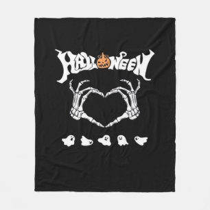 Cobertor De Velo Skeleton Hand Com, Design Halloween