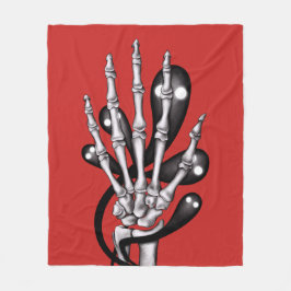Cobertor De Velo Skeleton Hand com Fantasmas