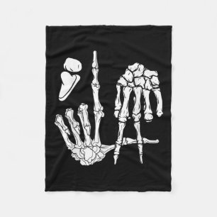Cobertor De Velo Skeleton Hand Comma La Pontuation Kamala Harris