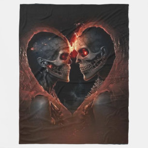 COBERTOR DE VELO SKELETON HOMEM E MULHER