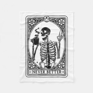 Cobertor De Velo Skeleton Tarot nunca é melhor Skull Hallo