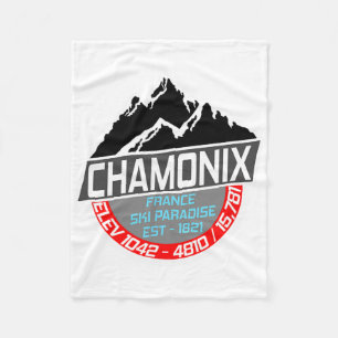 Cobertor De Velo Ski Chamonix T Shirt Mont Blanc France Para