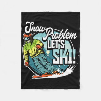 Cobertor De Velo Ski Skiing Winter Sport Snow Problem Let's Ski 