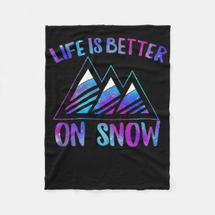 Cobertor De Velo Ski Snowboard Life É Melhor No Esqui Da Neve Lov
