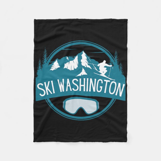 Cobertor De Velo Ski Washington Skiing Vacation Family Matching  (Frente)