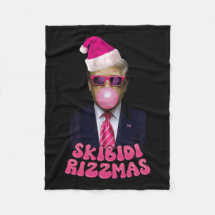 Cobertor De Velo Skibidi Rizzmas Natal Pink Trump Bubble Gum Ch