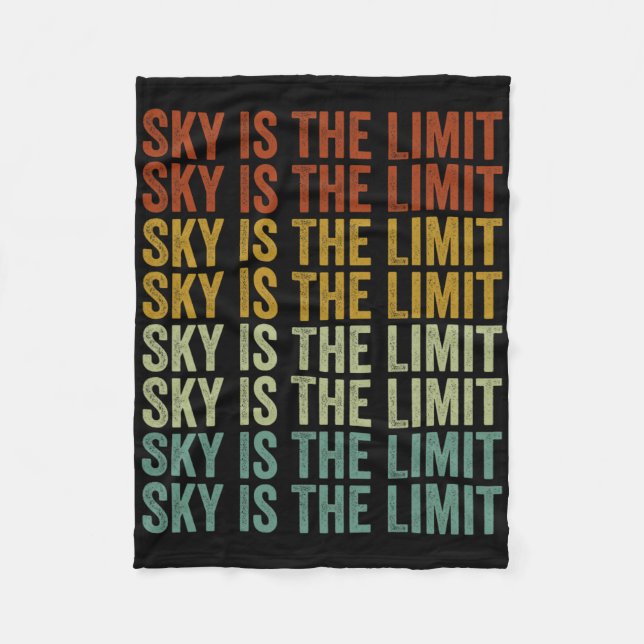 Cobertor De Velo Sky Is The Limit Rock Mountain  (Frente)