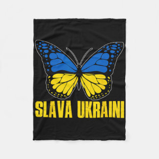 Cobertor De Velo Slava Ukraini Support Ukraine Retro Ukrainian Flag