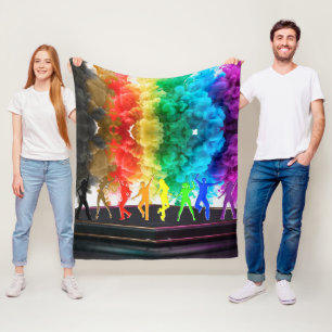 Cobertor De Velo SlipperyJoe's Dancing Pride Shadows gay presentes