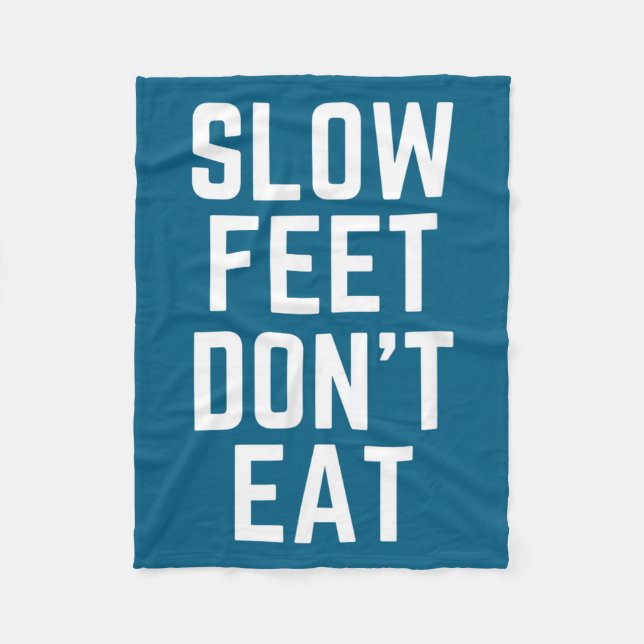 Cobertor De Velo Slow Feet Don't Eat Baseball  (Frente)