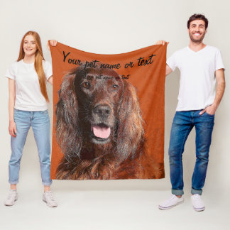 Cobertor De Velo Smart Irish Setter Dog