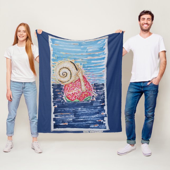 Cobertor De Velo Snail on the Strawberry (In Situ)