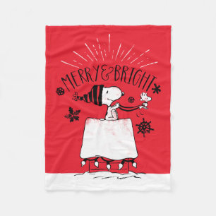 Cobertor De Velo Snoopy and Woodstock - Feliz e Brilho