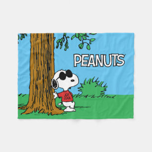 Cobertor De Velo Snoopy "Joe Cool" Standing