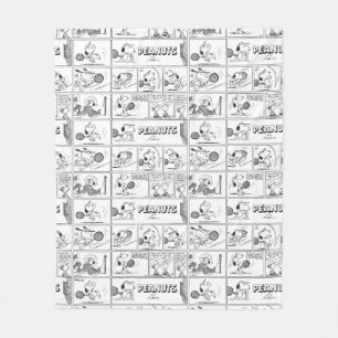 Cobertor De Velo Snoopy Plays Tênis