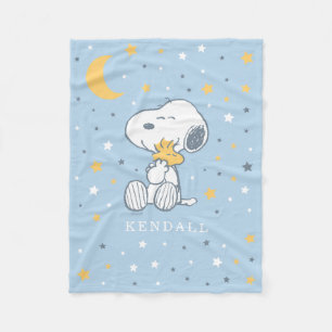 Cobertor De Velo Snoopy & Woodstock Chover a Lua Chá de Bebê