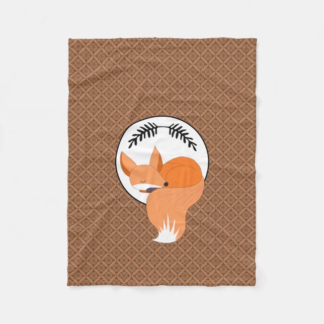 Cobertor De Velo Snoozing Woodland Fox Cozy (Frente)