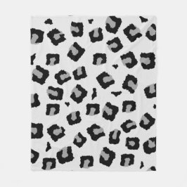 Cobertor De Velo Snow Leopard Seamless Pattern 