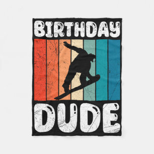 Cobertor De Velo Snowboard Birthday Cara Engraçado Snowboarder Boy