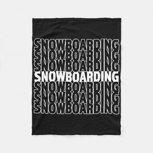 Cobertor De Velo Snowboard - Excelente Snowboarder - Presente de in (Frente)