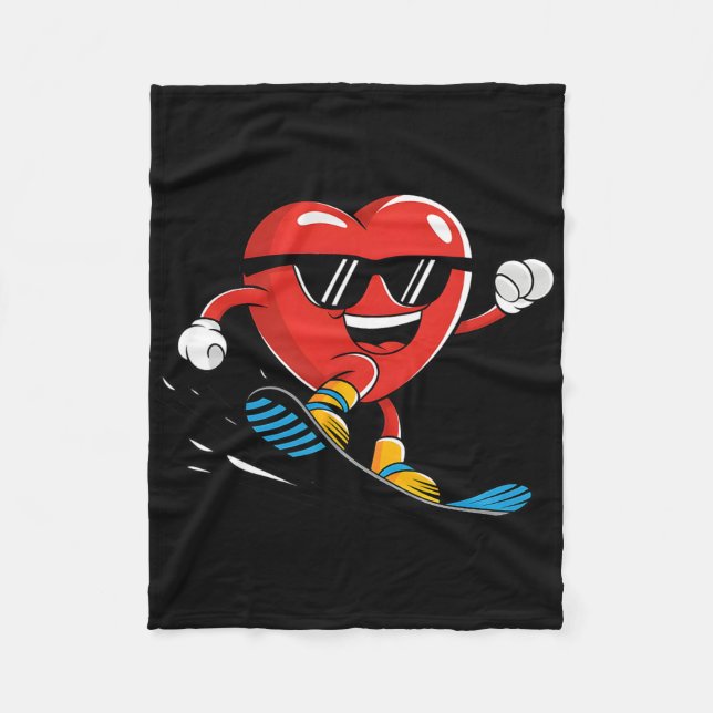 Cobertor De Velo Snowboard Heart Snowboard Boys G (Frente)
