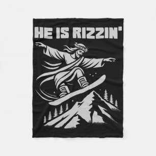 Cobertor De Velo Snowboard Jesus Cristo Snowboard Rizzin' Snow C