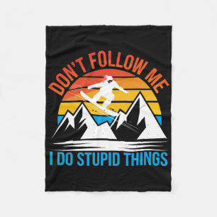 Cobertor De Velo Snowboard Lover Humor Design Funny Snowboarder