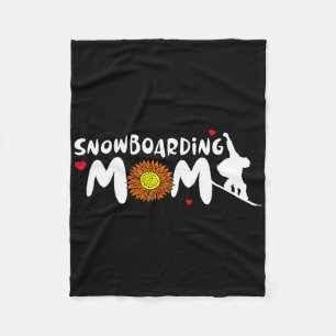 Cobertor De Velo Snowboard Mãe Para Mulheres Bonita Snowboard